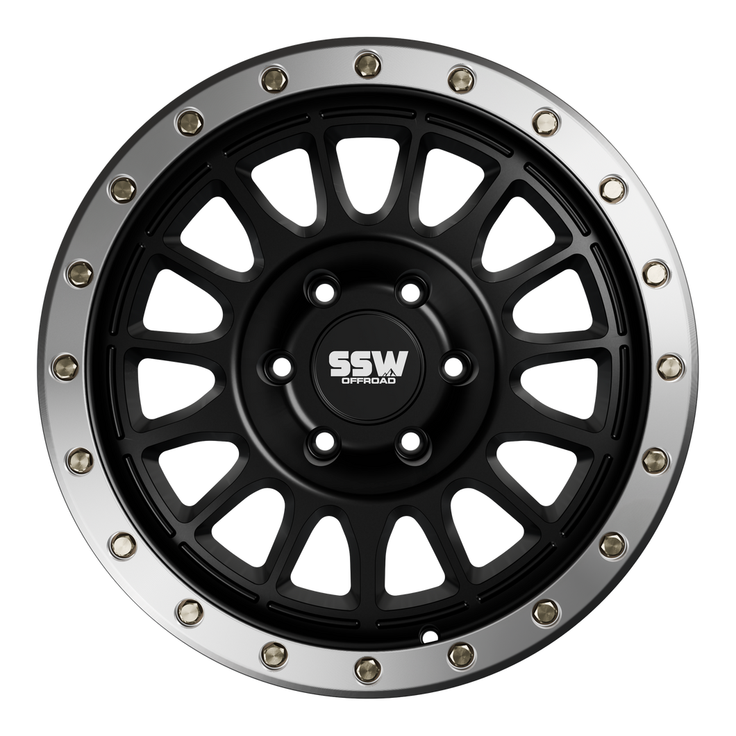 SSW OFFROAD DAKAR EVO / MATTE BLACK / 17X9.0 SET OF 4