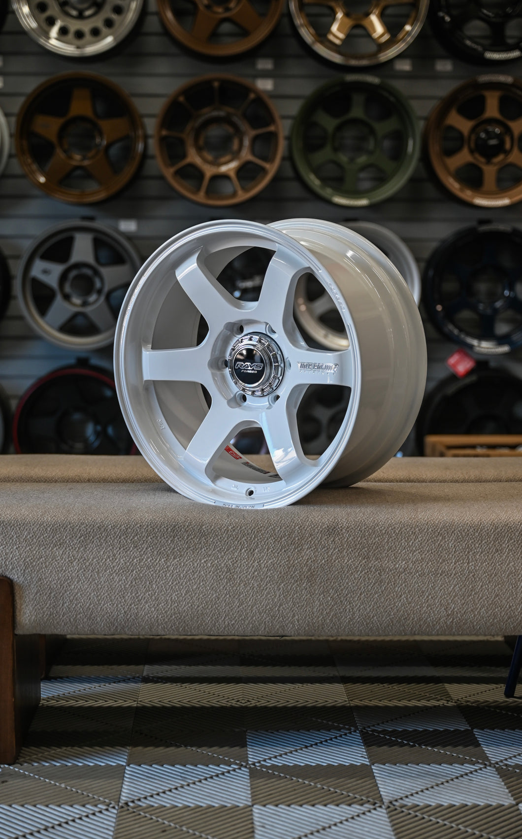 VOLK RACING TE37SB TOURER 18X8.5 +22 6X139 Dash White SET OF 4