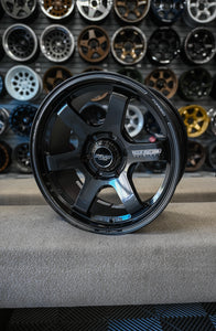 VOLK RACING TE37SB TOURER 18X8.5 +22 6X139 Diamond Black SET OF 4