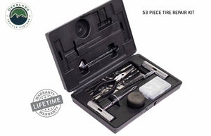 Overland Vehicle Systems Tire Repair Kit - 53 Piece Kit with Black Storage Box