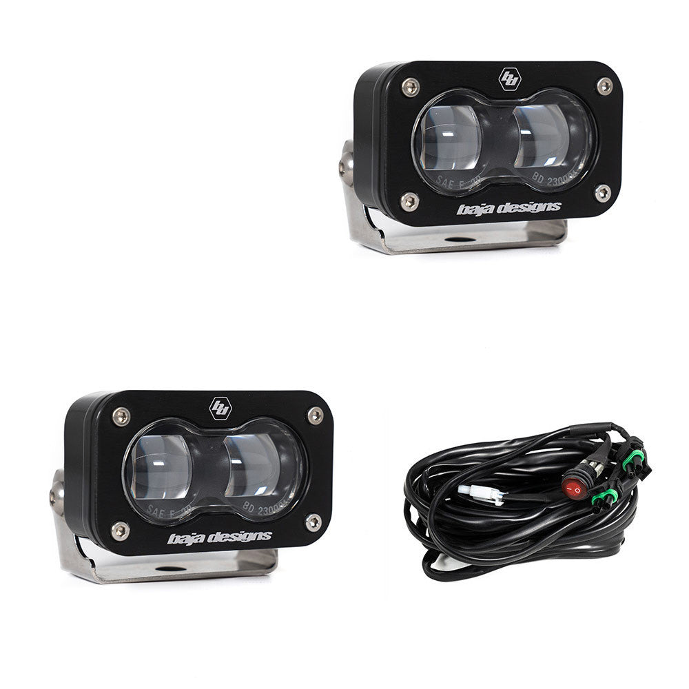 Baja Design S2 SAE LED Auxiliary Light Pod Pair - Universal