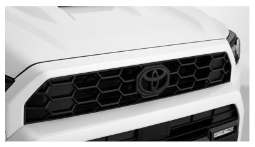 Genuine OEM Toyota 2024 + Tacoma & 2025 + 4Runner Grill Emblem Black Overlay - Toyota (PT948-35245-02)