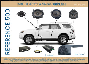 OEM Audio Plus - Toyota 4Runner | Reference 500 Single 8in Subwoofer with Dedicated Sub Amp Non-JBL Preorder