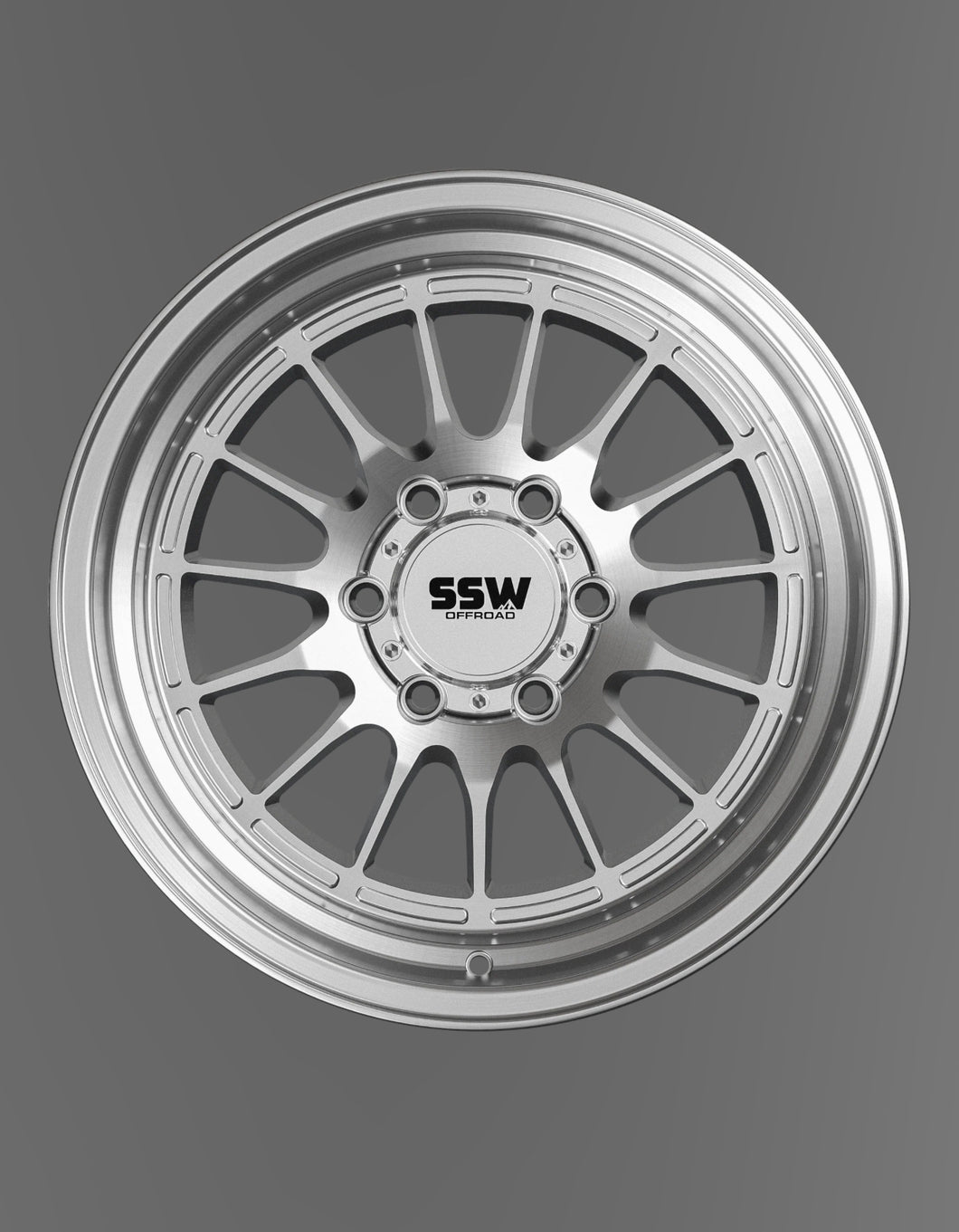 SSW OFF-ROAD  DAKAR / MACHINED SILVER  Set of 4 Preorder