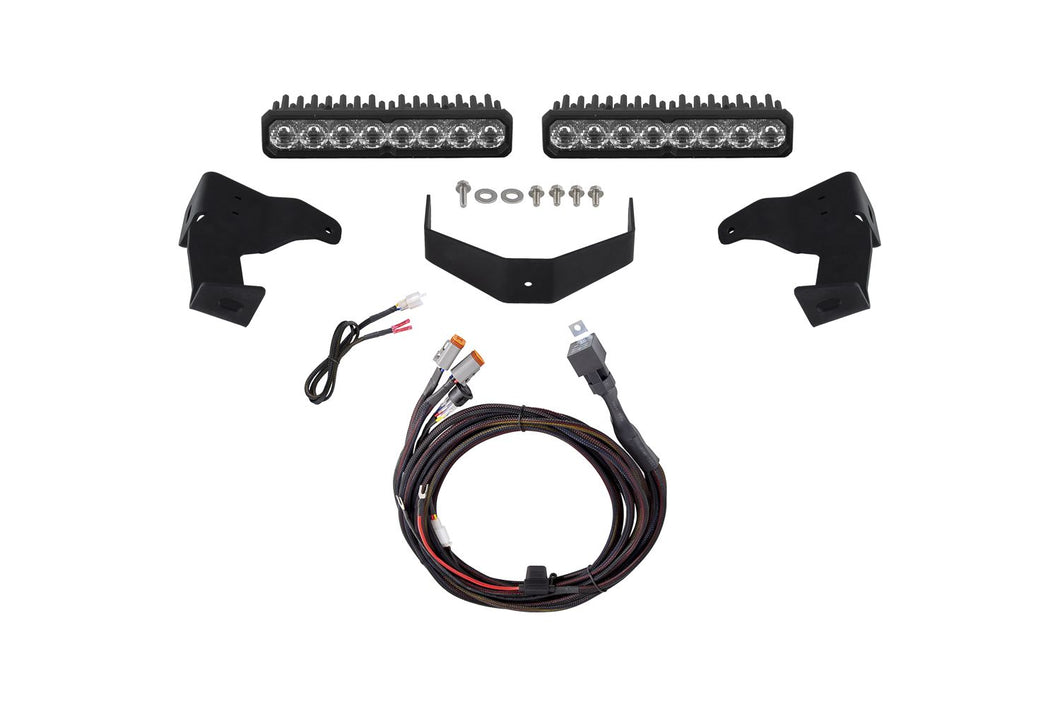 DIODE DYNAMICS SS10 Sport White Combo Stealth Bumper Lightbar Kit for 2024-2026 Toyota Tacoma