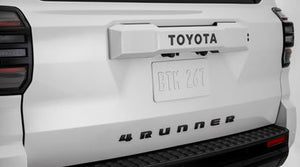 OEM Genuine Toyota 2025 + 4Runner Matte Black Tailgate Letter Inserts - Toyota (PT948-89253-02)