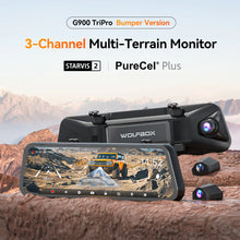 Load image into Gallery viewer, WOLFBOX G900 TriPro Bumper Version 3 Channel Rearview Mirror
