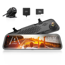 Load image into Gallery viewer, WOLFBOX G840S 12″ 4K Mirror Dash Cam 2160P Full HD Smart Rear View Camera Mirror Dash Cam
