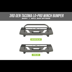 C4 FABRICATION TACOMA FRONT LO-PRO WINCH BUMPER / 3RD GEN / 2016+ PREORDER