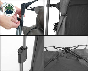 Overland Vehicle Systems Wild Land Portable Privacy Room with Shower, Retractable Floor and Amenity Pouches