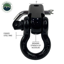 Load image into Gallery viewer, Receiver Mount Recovery Shackle 3/4&quot; 4.75 Ton With Dual Hole Black Universal

