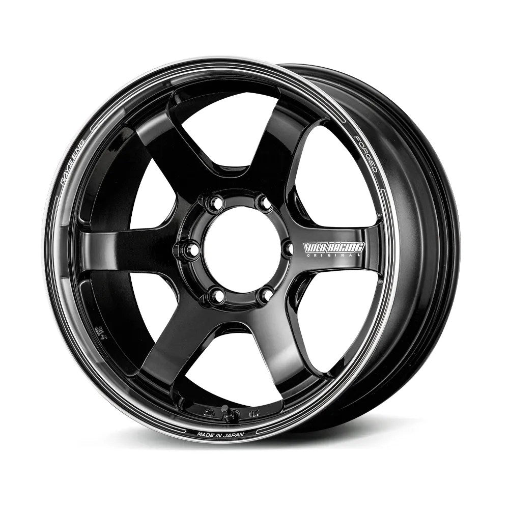 VOLK RACING TE37SB TOURER 18X8.5 +22 6X139 BLACK RIM/ DC SET OF 4