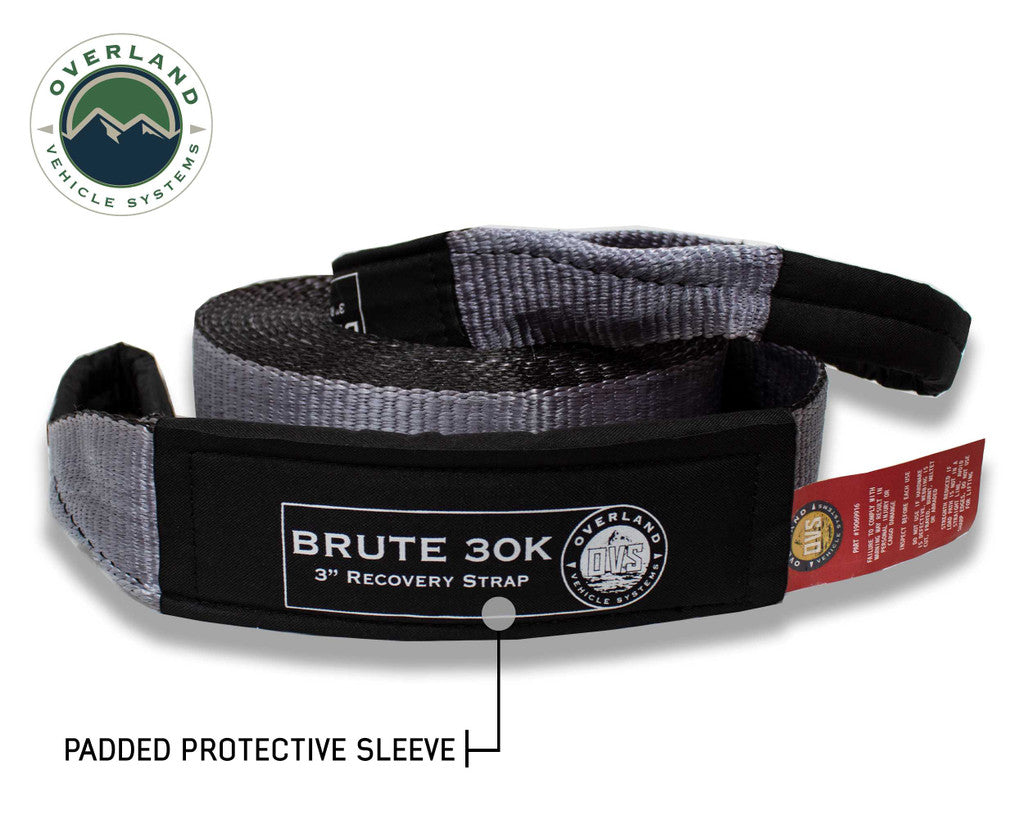 Brute Kinetic Recovery Strap - 30% stretch and Storage Bag