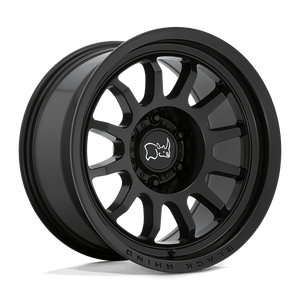 BLACK RHINO RAPID MATTE BLACK 17x9 6x5.5 +12MM