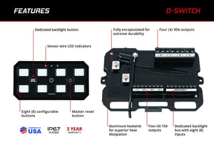 DIODE DYNAMICS Diode Dynamics D-Switch 8-Channel Switch Panel