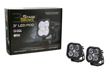 Load image into Gallery viewer, DIODE DYNAMICS Stage Series 3&quot; SAE/DOT White Sport LED Pod (pair) WHITE COMBO
