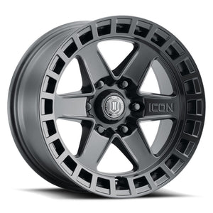 ICON RAIDER / SATIN BLACK 17X8.5 0MM