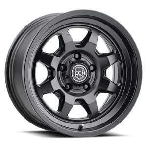 ICON NUEVO / SATIN BLACK 17X8.5 0MM