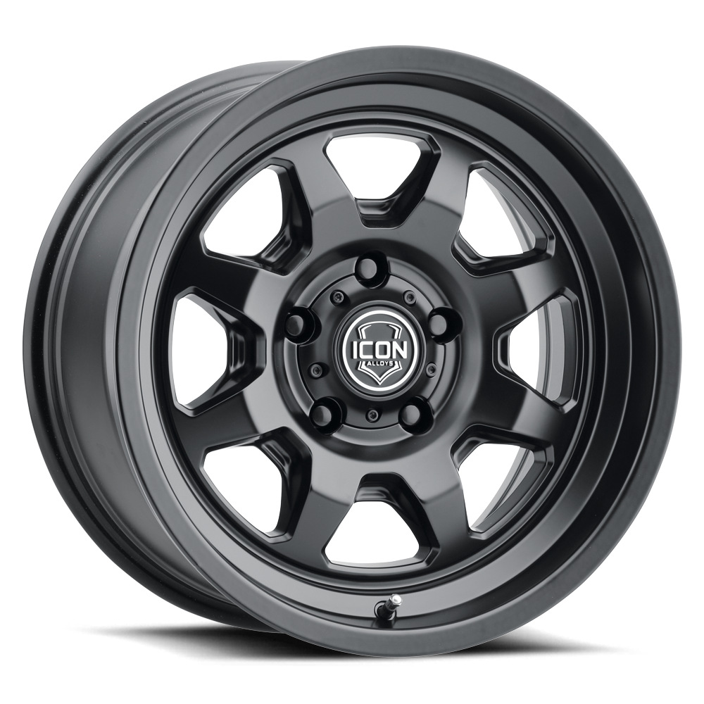 ICON NUEVO / SATIN BLACK 17X8.5 0MM