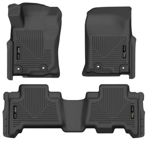 HUSKYLINER WEATHERBEATER™ FLOOR LINERS Fits 2014 - 2023 Lexus GX460, Fits 2013 - 2023 Toyota 4Runner, Front & 2nd Row Liners - Black, 3 pc. | 99571