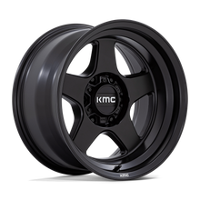 Load image into Gallery viewer, KMC KM728 LOBO MATTE BLACK 17X8.5 6X139.7	4.36 -10mm
