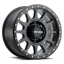 Load image into Gallery viewer, METHOD MR305 NV MATTE BLACK- GLOSS BLACK LIP 18X9 +18MM 6X5.5
