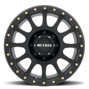 METHOD MR305 NV MATTE BLACK- GLOSS BLACK LIP 18X9 +18MM 6X5.5