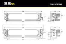 Load image into Gallery viewer, DIODE DYNAMICS SS30 White LED Light Bar SPORT WHITE  COMBO/DRIVING STANDARD  (ONE) DD8253

