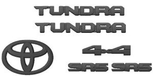 Toyota OEM Tundra SR5 Emblem Overlay Kit - Black | 2022+ Toyota Tundra (PT948-34222-02)