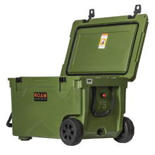 Load image into Gallery viewer, ROAM 75QT ROLLING RUGGED COOLER - OD GREEN
