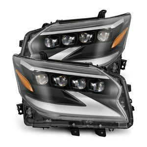 ALPHAREX 14-19 Lexus GX 460 NOVA-Series LED Projector Headlights Black