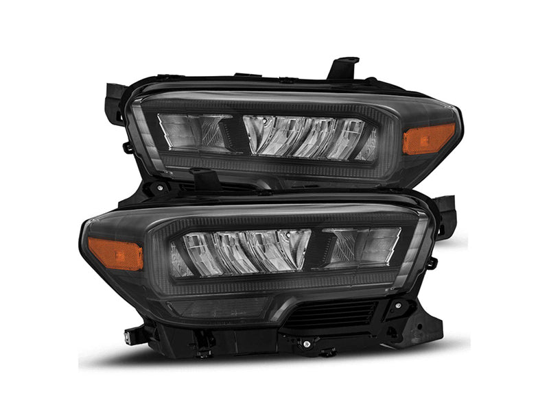 AlphaRex 16-21 Toyota Tacoma LUXX Series OEM Style Alpha Black Headlights