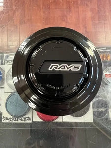 RAYS LARGE PCD CENTER CAP BLACK/BLACK FOR 6×139 *LIMITED EDITION* Set of 4