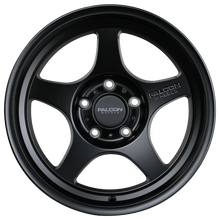 Load image into Gallery viewer, FALCON T2 Series 17x9 0 Offset Full Matte Black Set of 4 PREORDER
