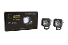 Load image into Gallery viewer, DIODE DYNAMICS Stage Series C1 White Sport Standard LED Pod (pair) | WIDE WHITE BACKLIGHT
