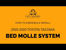 Load and play video in Gallery viewer, Cali Raised - 2005-2023 TOYOTA TACOMA BED MOLLE SYSTEM-FULL PANEL-BOTH SIDES

