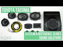 Load and play video in Gallery viewer, OEM Audio Plus - Toyota Tacoma | Reference 500 Single 8in Subwoofer with Dedicated Sub Amp Preorder
