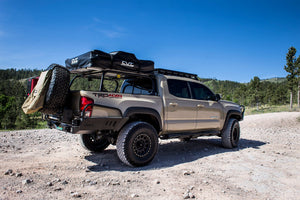 C4 FABRICATION - TACOMA ROCK SLIDERS / 3RD GEN / 2016+ ACCESS CAB LONG BED/DOUBLE CAB SHORT BED WITH STEP PLATES POWDER COATED PREORDER