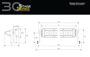 DIODE DYNAMICS Stage Series 30" Driving AMBER Light Bar