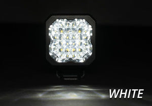 DIODE DYNAMICS Stage Series C1 White Sport Standard LED Pod (pair) | WIDE WHITE BACKLIGHT